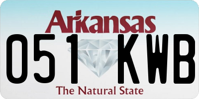 AR license plate 051KWB
