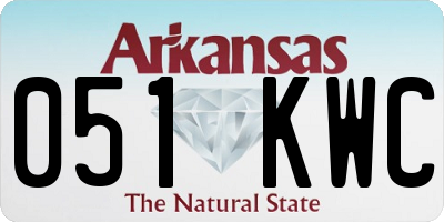 AR license plate 051KWC