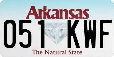 AR license plate 051KWF