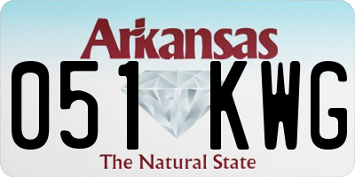 AR license plate 051KWG