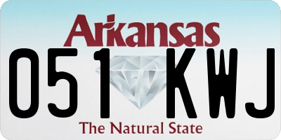 AR license plate 051KWJ