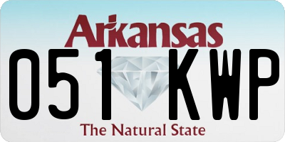 AR license plate 051KWP