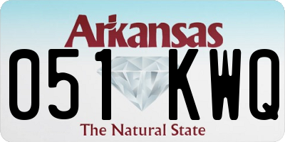 AR license plate 051KWQ