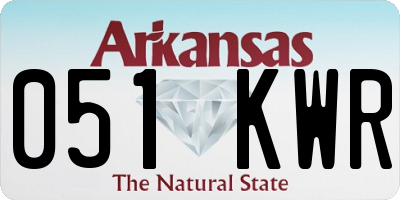 AR license plate 051KWR