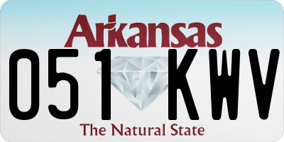 AR license plate 051KWV