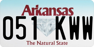 AR license plate 051KWW