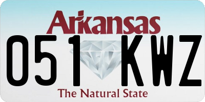 AR license plate 051KWZ