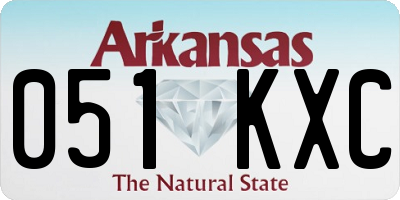 AR license plate 051KXC