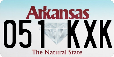 AR license plate 051KXK