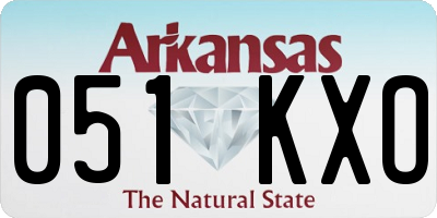 AR license plate 051KXO