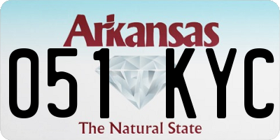 AR license plate 051KYC