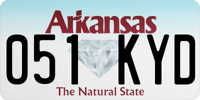 AR license plate 051KYD
