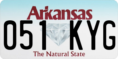 AR license plate 051KYG