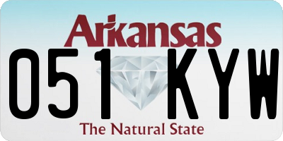 AR license plate 051KYW