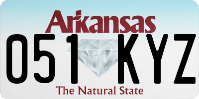 AR license plate 051KYZ
