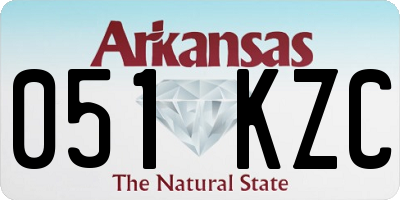 AR license plate 051KZC