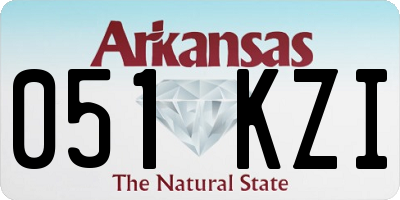 AR license plate 051KZI
