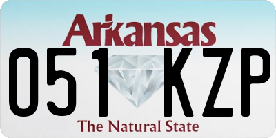AR license plate 051KZP