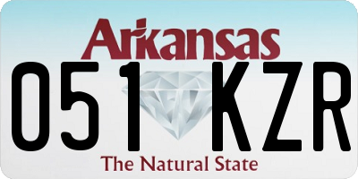AR license plate 051KZR