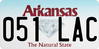 AR license plate 051LAC
