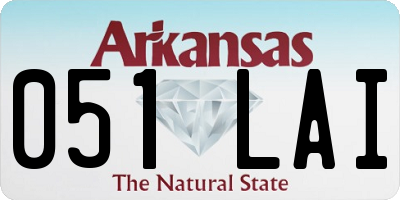 AR license plate 051LAI