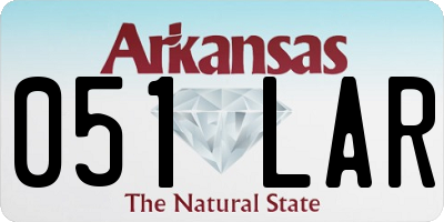 AR license plate 051LAR