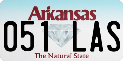 AR license plate 051LAS