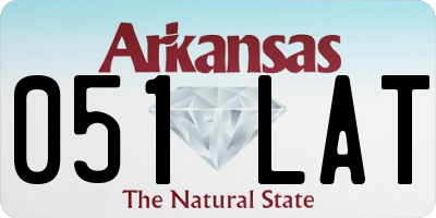 AR license plate 051LAT