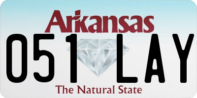 AR license plate 051LAY