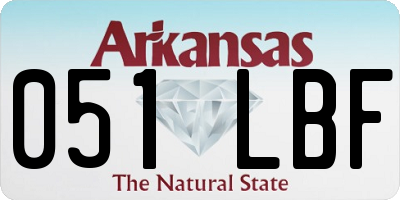AR license plate 051LBF