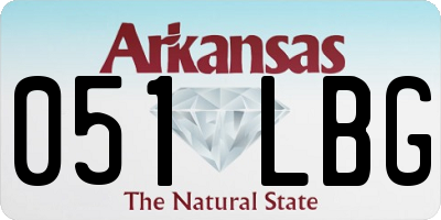 AR license plate 051LBG