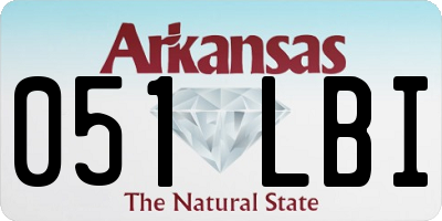 AR license plate 051LBI