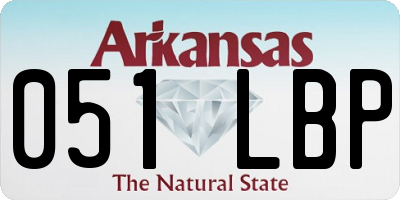 AR license plate 051LBP