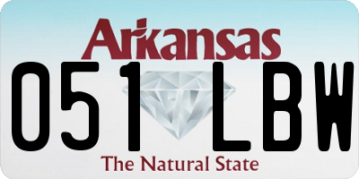 AR license plate 051LBW