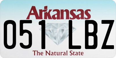 AR license plate 051LBZ