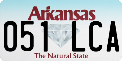 AR license plate 051LCA