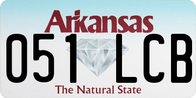 AR license plate 051LCB