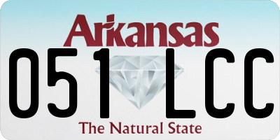 AR license plate 051LCC
