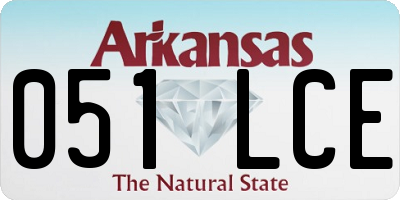 AR license plate 051LCE