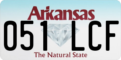 AR license plate 051LCF