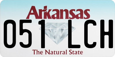 AR license plate 051LCH