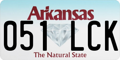 AR license plate 051LCK