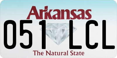 AR license plate 051LCL