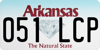 AR license plate 051LCP