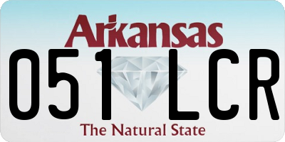 AR license plate 051LCR
