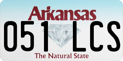 AR license plate 051LCS
