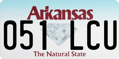 AR license plate 051LCU