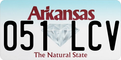 AR license plate 051LCV
