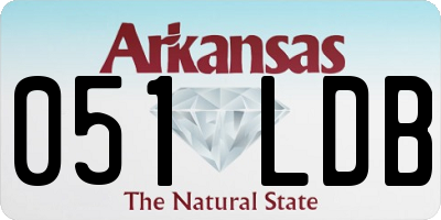 AR license plate 051LDB