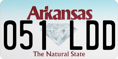 AR license plate 051LDD